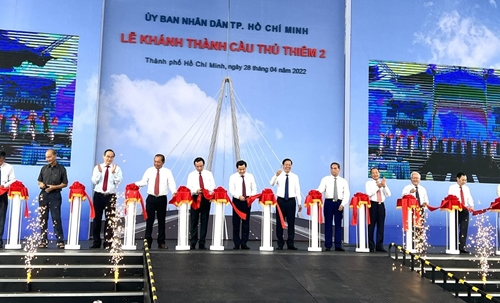 TP Hồ Chí Minh khánh thành, thông xe cầu Thủ Thiêm 2